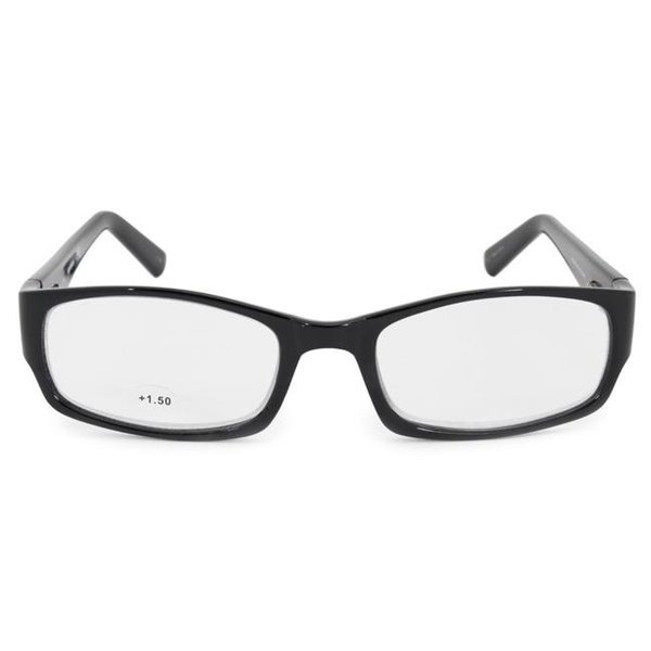 Harley-Davidson Harley Davidson HDMC-RDRS-HDV3005-BLK-54-150 54-19-140 mm 1.50 Lenses Rectangular Reading Eyeglasses - Black HDMC-RDRS-HDV3005-BLK-54-150